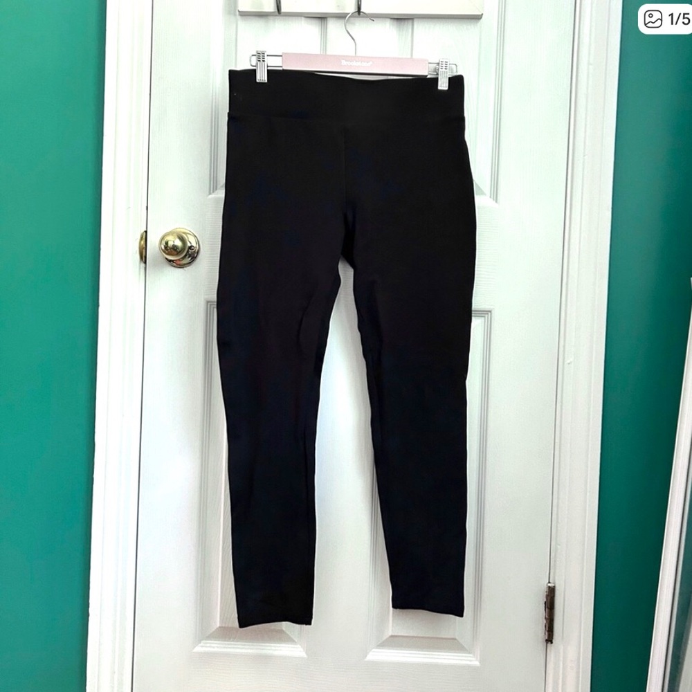 LOFT Black Leggings High Rise Medium